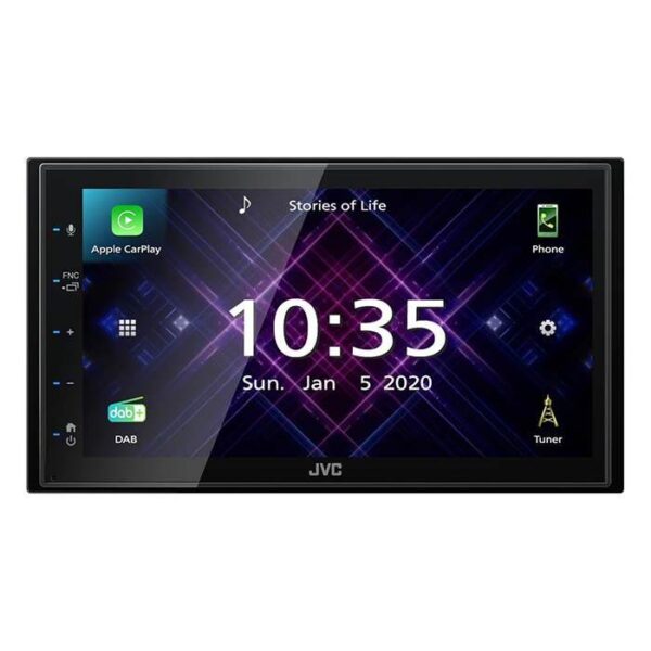 JVC autoradio KW-M565DBT 2 DIN App Radio / Carplay & Android DAB+ Bilstereo > Autoradio