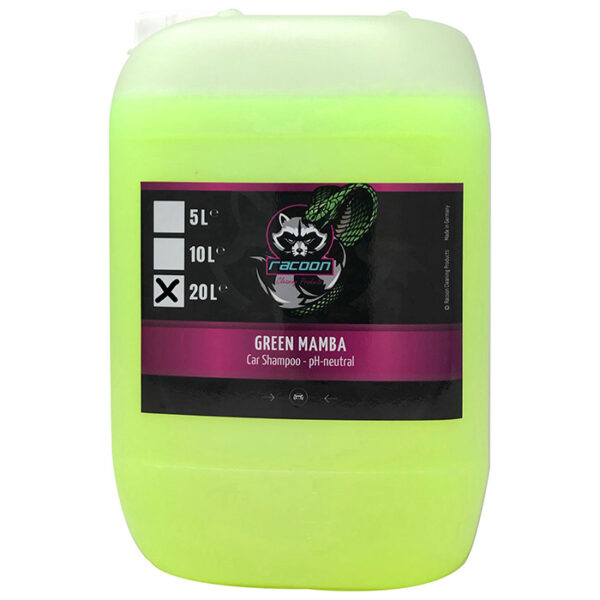 Racoon bil shampoo - green mamba car shampoo  20 ltr Bilpleje > Vaskeprodukter