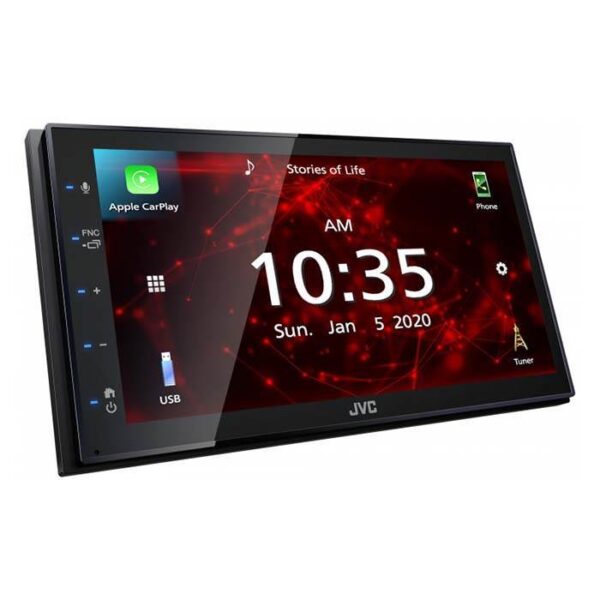 JVC autoradio KW-M560BT 2 DIN App Radio / Carplay & Android Bilstereo > Multimedie