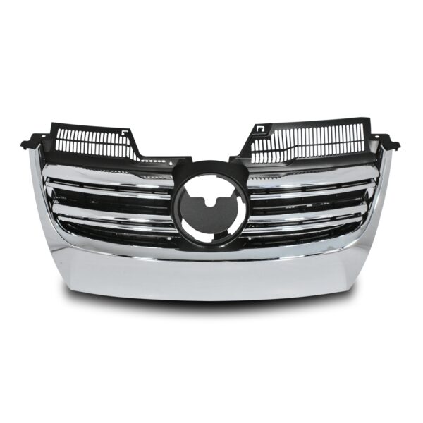 JOM Frontgrill R-look med dobbelt ribbe i sort/krom til VW Golf 5 Styling > Frontgrill