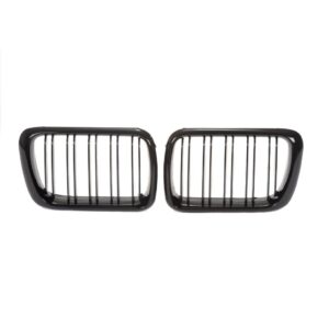 JOM Frontgrill med dobbelt ribbe i blank sort til BMW Serie 3 E36 årgang 1996-1999 Styling > Frontgrill