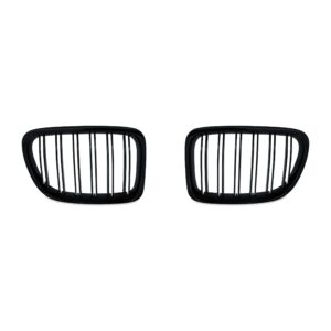 JOM Frontgrill med dobbelt ribbe i blank sort til BMW X1 E84 årgang 2009-2015 Styling > Frontgrill