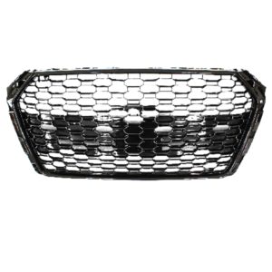 JOM Frontgrill honeycomb i blank sort til Audi A4 B9 årgang 2015-2019 Styling > Frontgrill