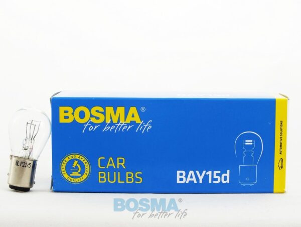 Bosma Pære 12V 21/5W P21/5W BAY15d - 1 stk. Udvendig tilbehør > Pærer