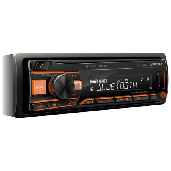 Alpine UTE200BT Turner/Ipod Bluetooth 2 line out Bilstereo > Autoradio