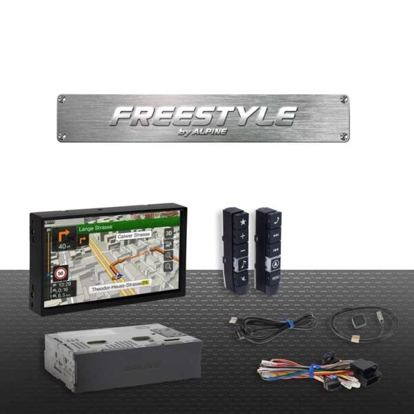 Alpine X701DF Freestyle 7" navigation Bilstereo > Navigation til bil > Universal