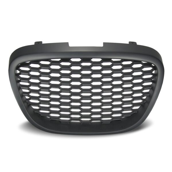 JOM Frontgrill med hony comb gitter sort til Seat Altea 1P årgang 2004-2009 - uden logo Styling > Frontgrill