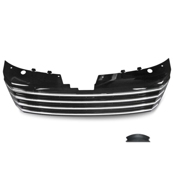 JOM Frontgrill sort/krom til VW Passat B7 (Type 36) årgang 11.2010- - uden logo Styling > Frontgrill