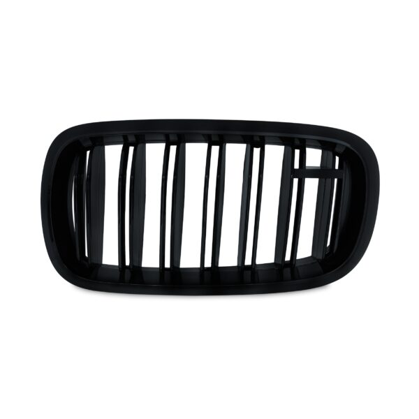 JOM Frontgrill med dobbelt ribbe i blank sort til BMW X6 F16 årgang 2014- Styling > Frontgrill