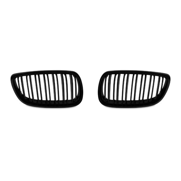 JOM Frontgrill med dobbelt ribbe i blank sort til BMW serie 3 E92 årgang 2006-2010 Styling > Frontgrill