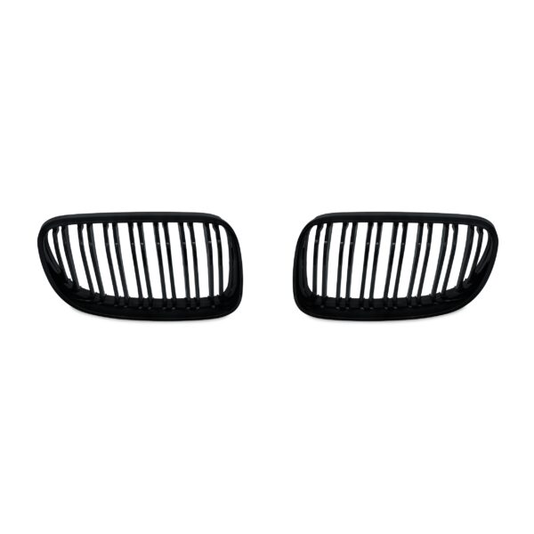 JOM Frontgrill med dobbelt ribbe i blank sort til BMW Serie 3 E92 årgang 2010-2013 Styling > Frontgrill