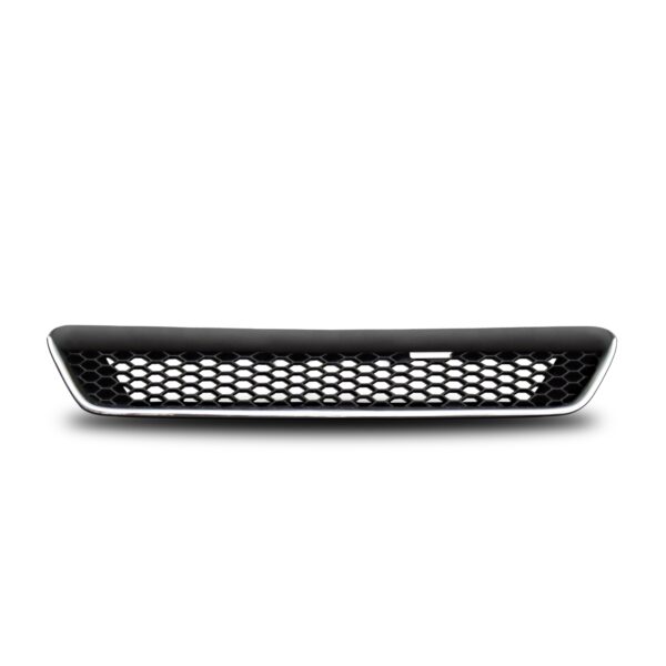 JOM Frontgrill sports look med diamant look i blank sort/krom til Opel Astra G - uden logo Styling > Frontgrill