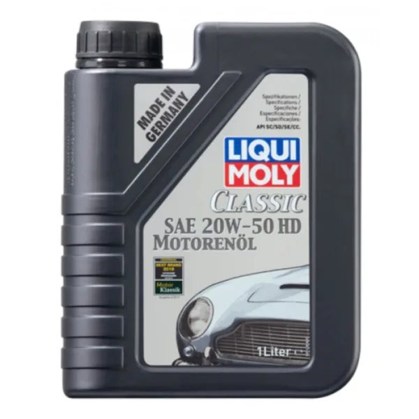20W50 Classic Motorolie fra Liqui Moly i 1l dunk Motorolie fra Liqui Moly