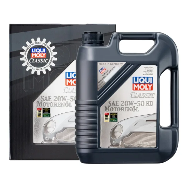 20W50 Classic Motorolie fra Liqui Moly i 5l dunk Motorolie fra Liqui Moly